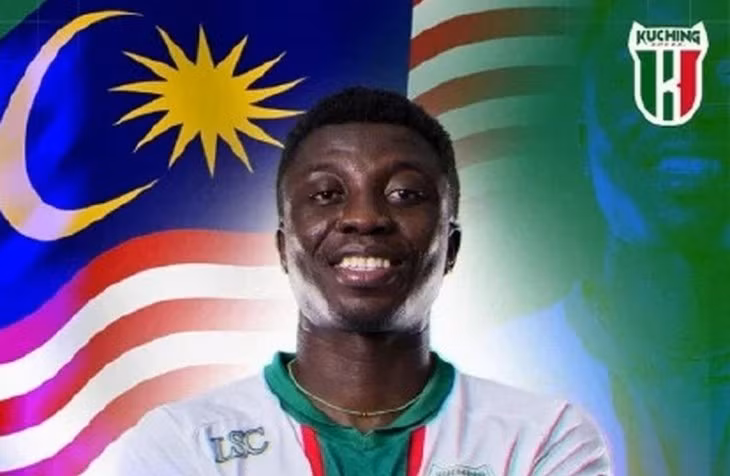 Tiền đạo Jordan Mintah chính thức có quốc tịch Malaysia.