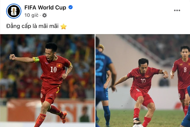 Văn Quyết được trang chủ FIFA vinh danh.