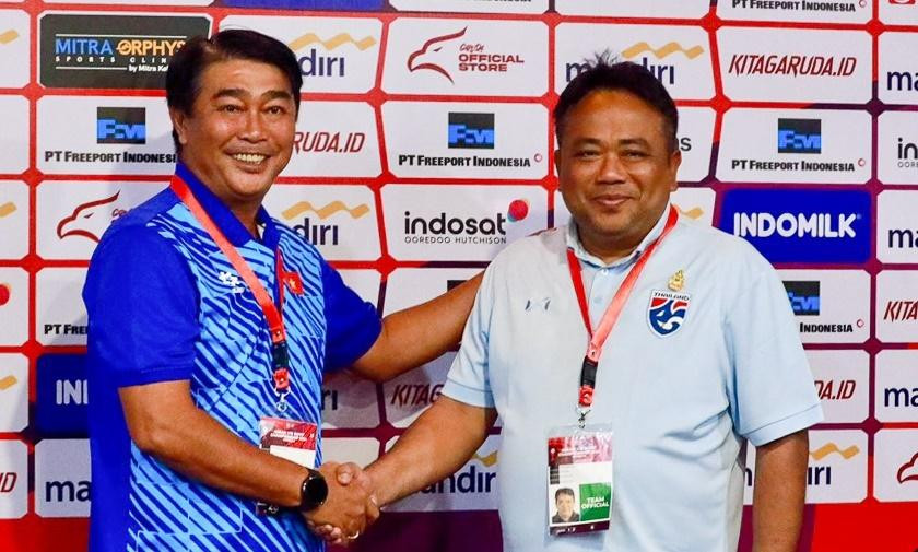HLV U16 Thái Lan hài lòng với trận thắng U16 Việt Nam ở bán kết.