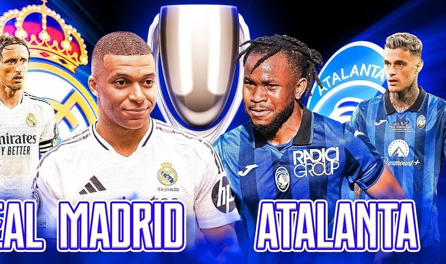 Trận Siêu Cúp châu Âu Real Madrid - Atalanta diễn ra lúc 2h, rạng sáng 15/8.