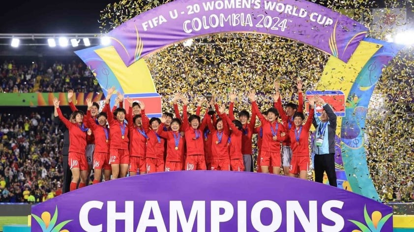 U20 nữ Triều Tiên vô địch U20 World Cup sau trận thắng Nhật Bản. 