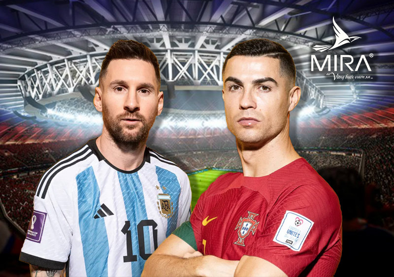 Messi và Ronaldo- hai tượng đài của bóng đá thế giới.