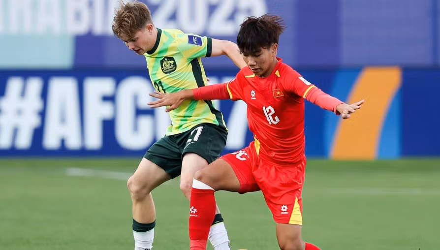 U17 Việt Nam vượt qua U17 Australia với tỷ số 2-1 ở bán kết U17 Đông Nam Á. Ảnh: Internet.