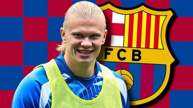 Erling Haaland chia tay Man City gia nhập Barcelona.