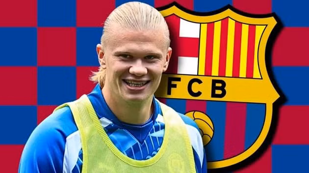 Erling Haaland chia tay Man City gia nhập Barcelona.