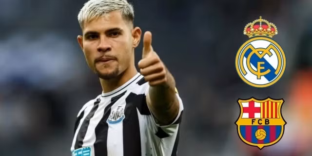 Bruno Guimaraes lọt tầm ngắm của Real Madrid và Barcelona.