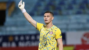 Thủ thành Patrik Lê Giang trở lại thi đấu sau thời gian điều trị chấn thương.