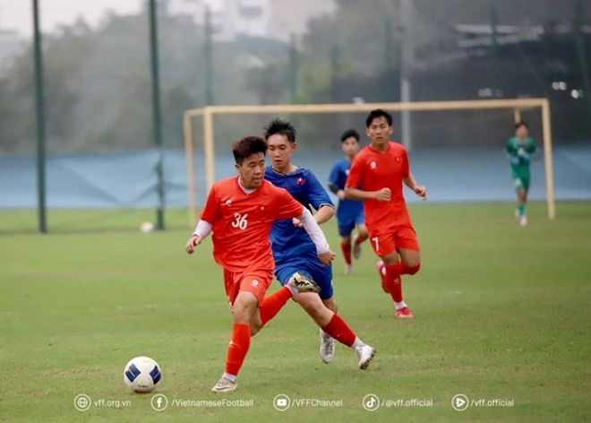 U17 Việt Nam thắng ấn tượng U17 PVF.