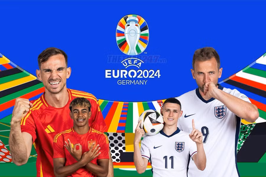Trận chung kết EURO 2024 giữa Tây Ban Nha và Anh diễn ra vào lúc 02h00 ngày 15/7.