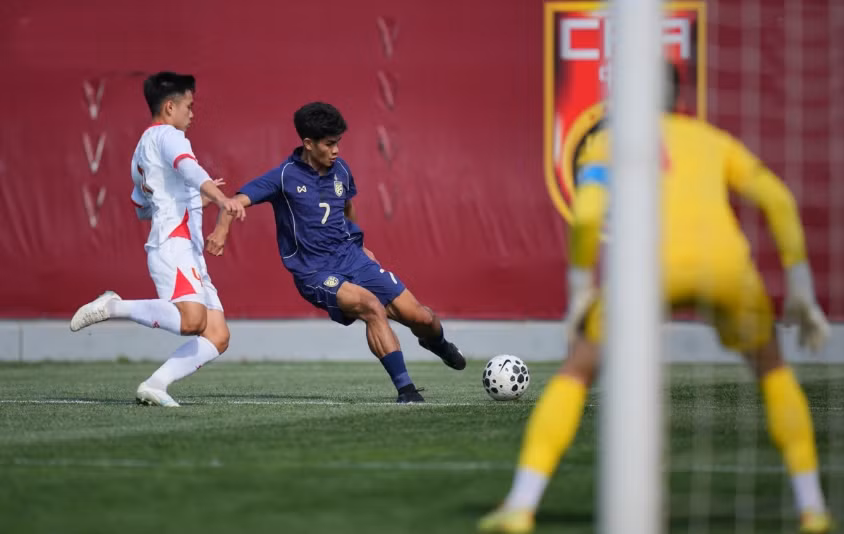 U23 Việt Nam để thua U23 Thái Lan ở giải CFA Team China 2026. Ảnh: FAT.