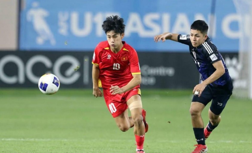 Trần Gia Bảo để lại ấn tượng đẹp ở U17 châu Á.