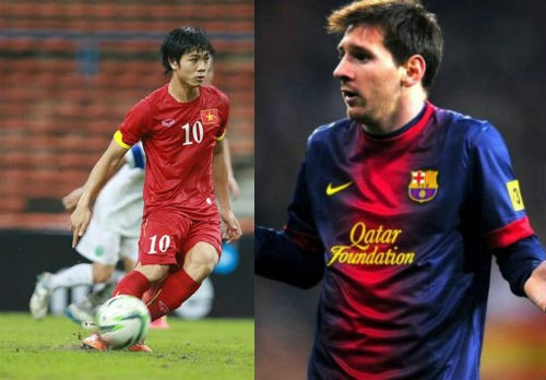 Công Phượng có lối chơi bóng khá giống thần tượng Messi.