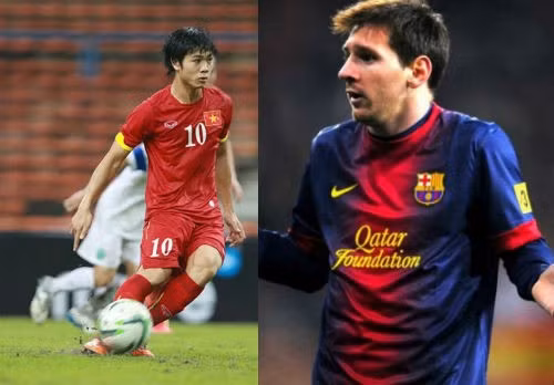 Công Phượng có lối chơi bóng khá giống thần tượng Messi.