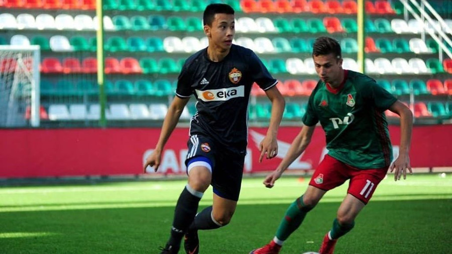  Li Teng Long thử việc trong màu áo Hà Nội FC.