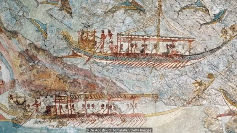 Vụ phun trào này có thể đã truyền cảm hứng cho những câu chuyện về thành phố Atlantis đã mất, được cho là đã chìm dưới biển.