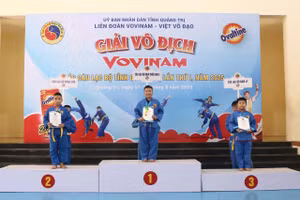 Giải vô địch Vovinam các câu lạc bộ tỉnh Quảng Trị lần thứ 1 trở thành sân chơi bổ ích cho học sinh trên địa bàn.