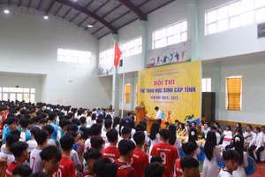 Lễ khai mạc Hội thi thể thao học sinh cấp tỉnh Quảng Bình năm học 2024-2025.