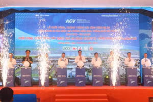 Lễ khởi công dự án xây dựng Nhà ga hành khách T2 - Cảng hàng không Đồng Hới (Quảng Bình).