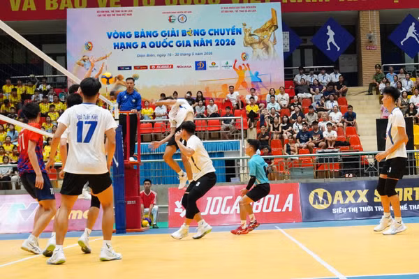 Vòng bảng Giải bóng chuyền hạng A quốc gia năm 2026 được tổ chức tại Điện Biên với 24 đội bóng tham dự.