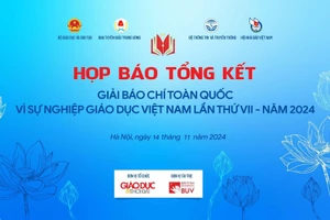 Họp báo tổng kết Giải Báo chí toàn quốc vì sự nghiệp giáo dục Việt Nam năm 2024