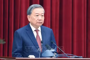 Tổng Bí thư Tô Lâm phát biểu bế mạc Hội nghị lần thứ 11 Ban Chấp hành Trung ương Đảng khóa XIII. Ảnh: Thống Nhất/TTXVN