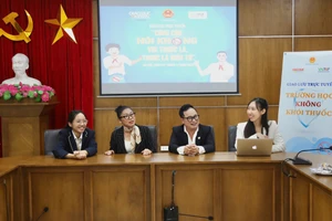 Giao lưu trực tuyến: Cùng con nói không với thuốc lá, thuốc lá điện tử