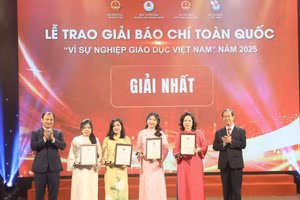 Lễ trao Giải báo chí toàn quốc Vì sự nghiệp giáo dục Việt Nam năm 2025