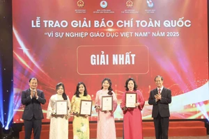 Lễ trao Giải báo chí toàn quốc Vì sự nghiệp giáo dục Việt Nam năm 2025