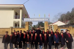 Trường Phổ thông DTBT TH&THCS Liên Hội (huyện Văn Quan, Lạng Sơn). Ảnh: NC