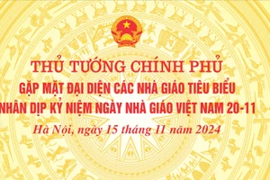 Thủ tướng Phạm Minh Chính gặp mặt các nhà giáo tiêu biểu