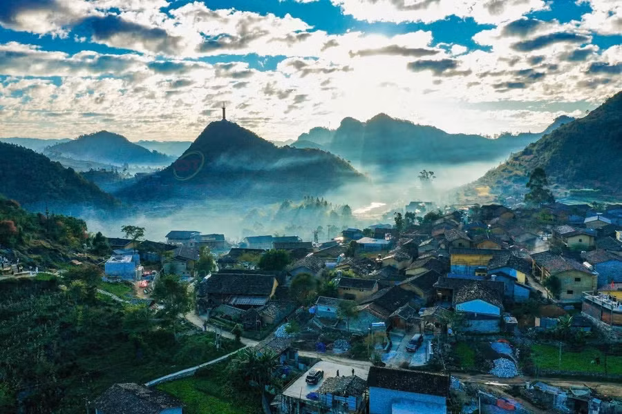 Làng Lô Lô Chải, xã Lũng Cú, tỉnh Tuyên Quang.