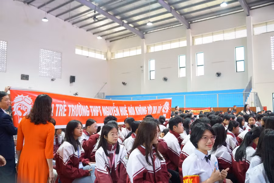 Cuộc thi được tổ chức tại Trường THPT Nguyễn Huệ (TP Yên Bái).