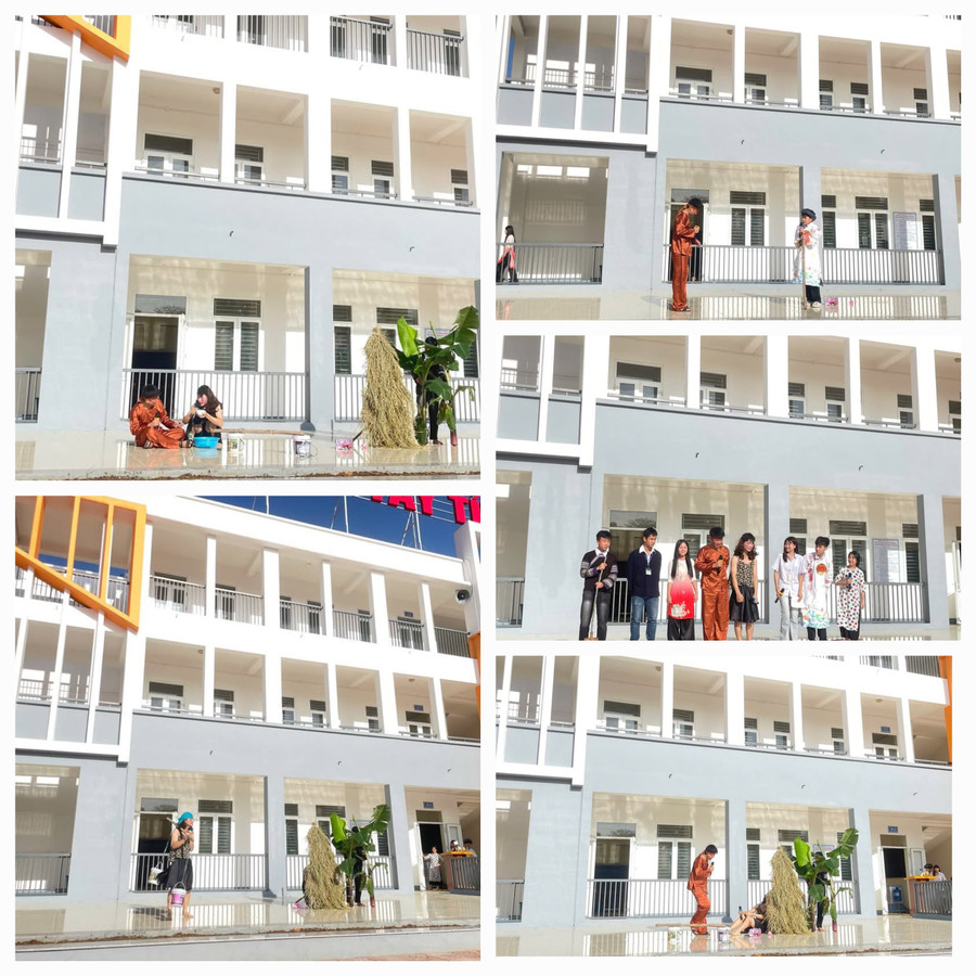 Các em học sinh thể hiện trích đoạn tác phẩm "Chí Phèo" thể hiện kỹ năng và sự sáng tạo. 1000032922.jpg