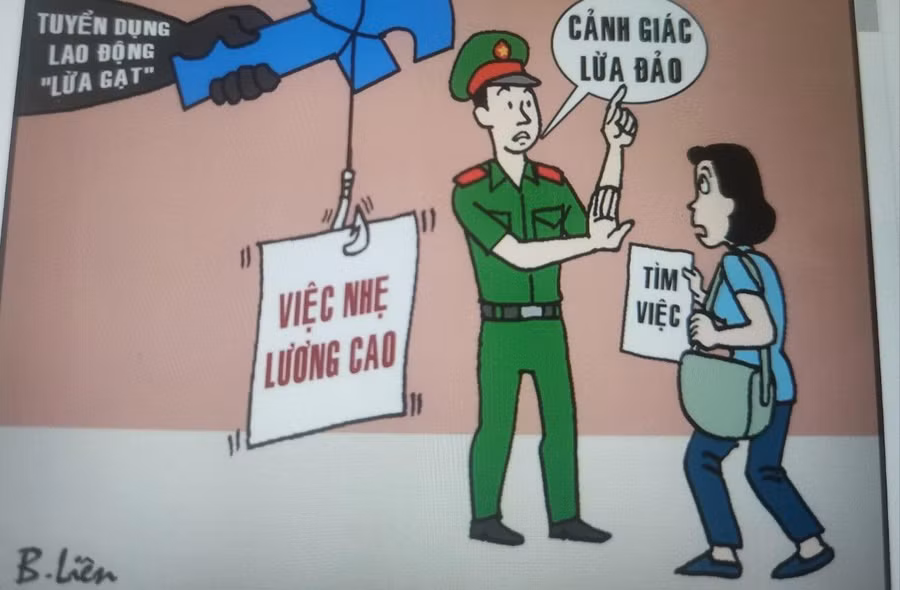 Người dân cần cảnh giác với những "bẫy" việc nhẹ lương cao. Ảnh minh họa.