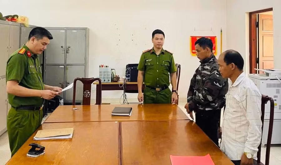 2 bị can bị Công an Tuyên Quang khởi tố. (Ảnh: CATQ)