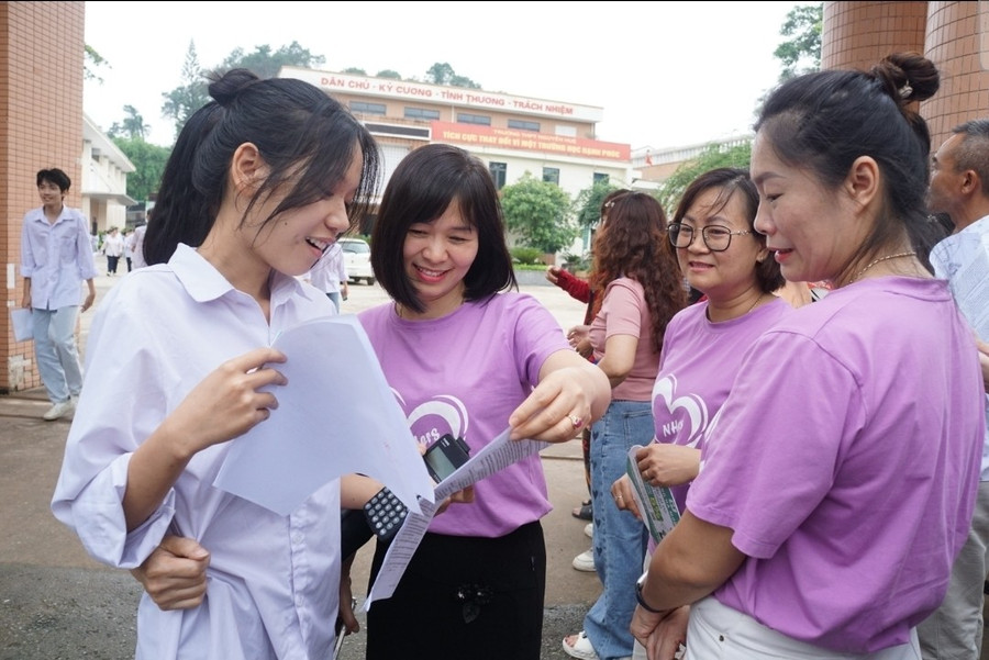 Thí sinh Yên Bái đánh giá đề Tiếng Anh có độ phân hóa cao. 1000038290.jpg