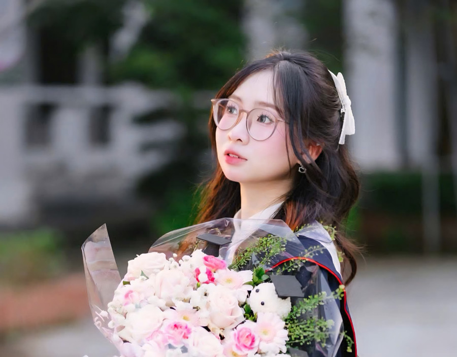 Em Nguyễn Thùy Dương, nữ sinh giành giải Nhất môn Lịch sử Kỳ thi học sinh giỏi quốc gia.