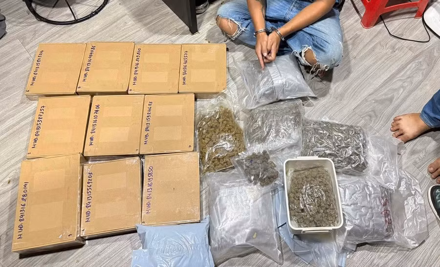 Tang vật công an thu giữ. (Ảnh: CATQ)