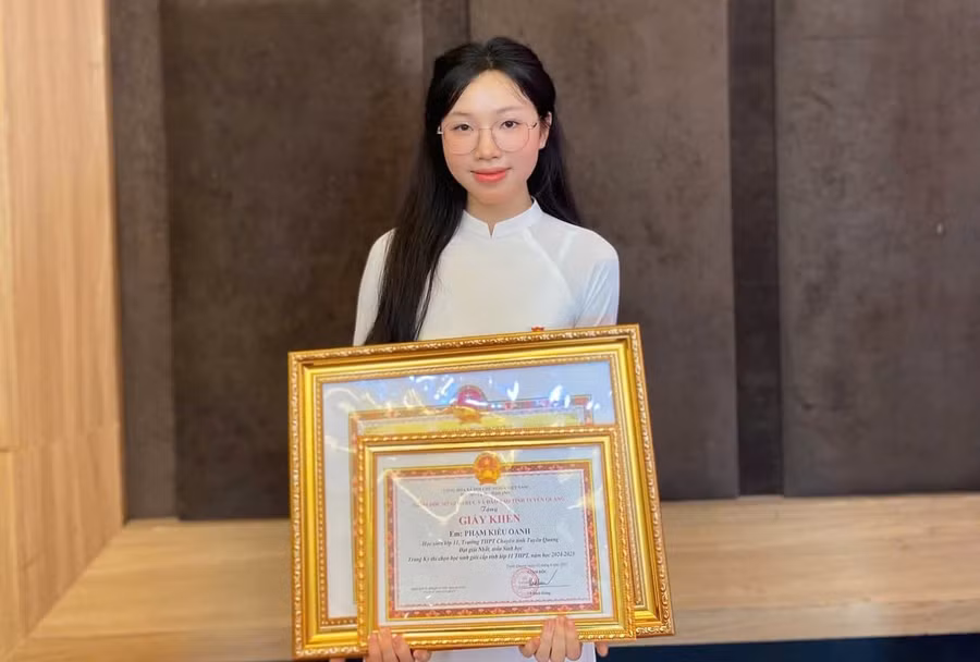 Nữ sinh Phạm Kiều Oanh. (Ảnh: NTCC)