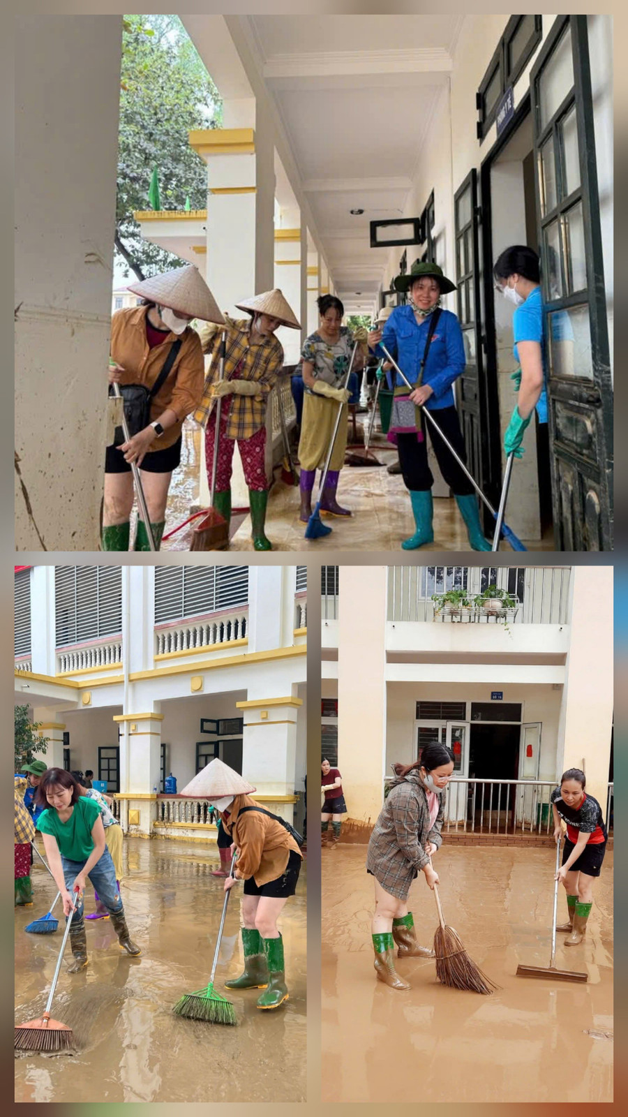 Giáo viên Trường THPT Nguyễn Huệ, Lào Cai vệ sinh trường lớp chuẩn bị đón học sinh. 1000042388.jpg
