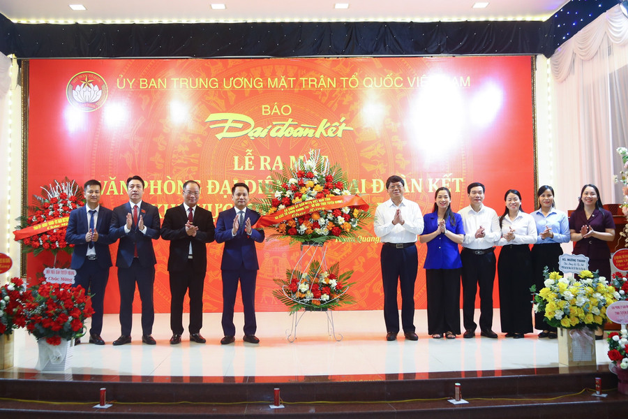 Ra mắt Văn phòng đại diện Báo Đại đoàn kết khu vực miền núi phía Bắc.