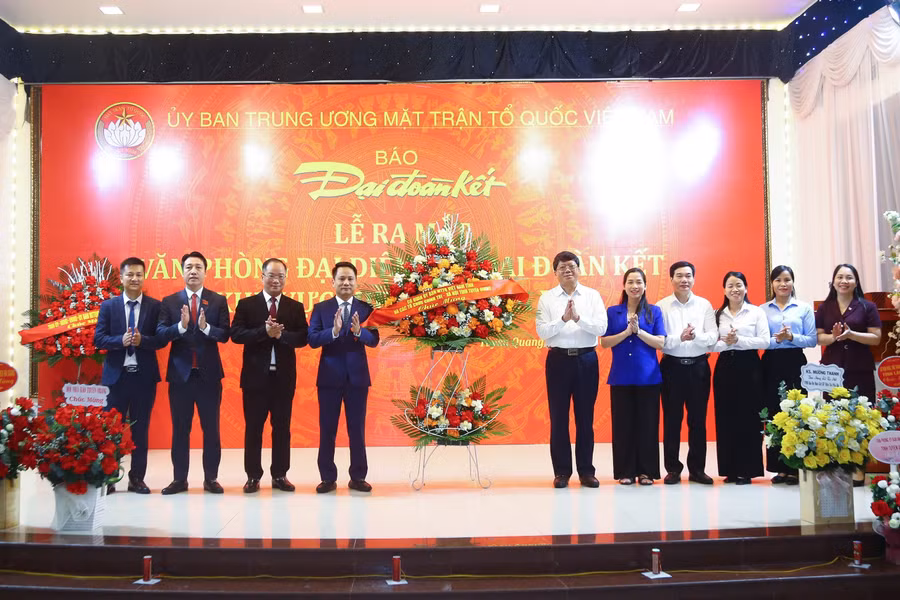 Ra mắt Văn phòng đại diện Báo Đại đoàn kết khu vực miền núi phía Bắc.