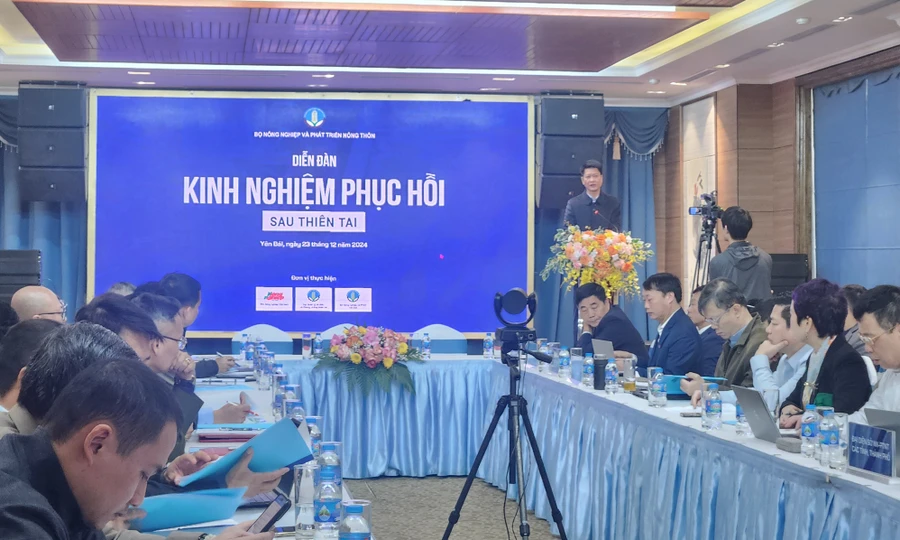 Diễn đàn "Kinh nghiệm phục hồi sau thiên tai" được tổ chức tại Yên Bái.