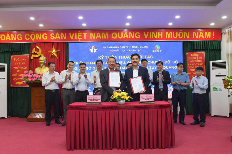 Cái "bắt tay" đột phá trong chuyển đổi số của ngành Giáo dục tỉnh Tuyên Quang.