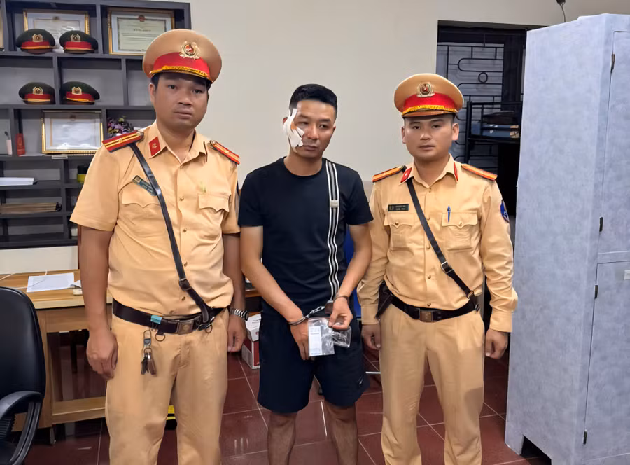 Nguyễn Hoài Nam tại Cơ quan CSĐT. (Ảnh: CATQ)