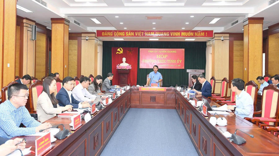 Cuộc họp thường trực Tỉnh ủy Tuyên Quang.