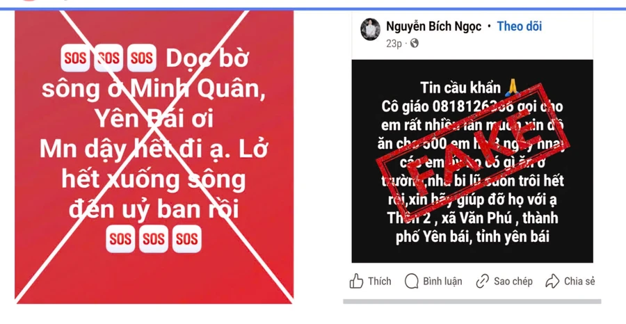 Thông tin cô giáo xin thực phẩm cho 500 học sinh là sai sự thật.