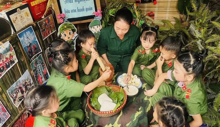 Trải nghiệm hữu ích cho các em học sinh trường Mầm non Nậm Lành.