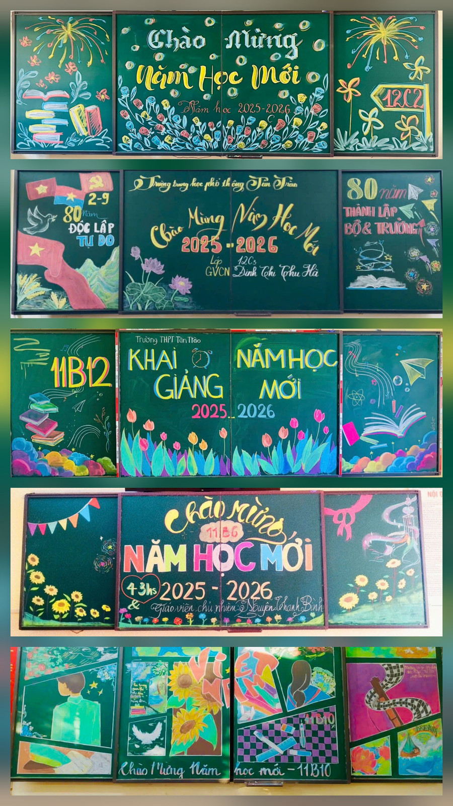 Những bức tranh vẽ trên bảng lớp với nhiều ý tưởng sáng tạo. 1000041257.jpg