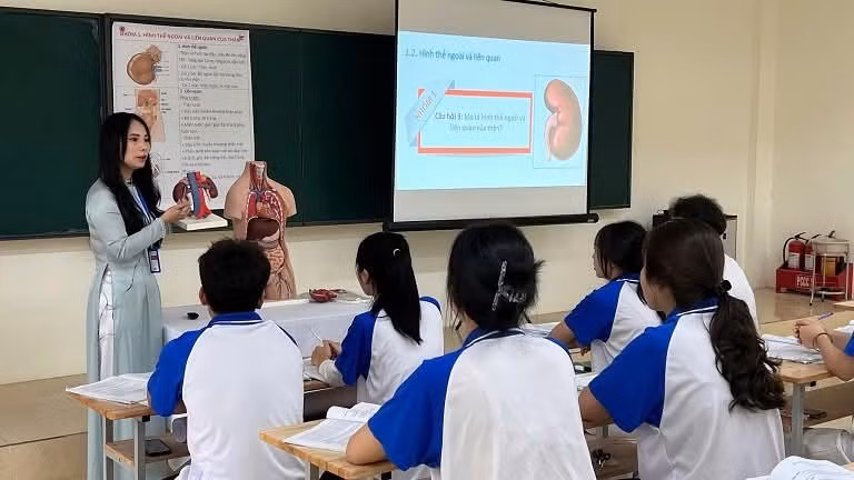 Sinh viên Trường Cao đẳng Yên Bái trong 1 tiết học.